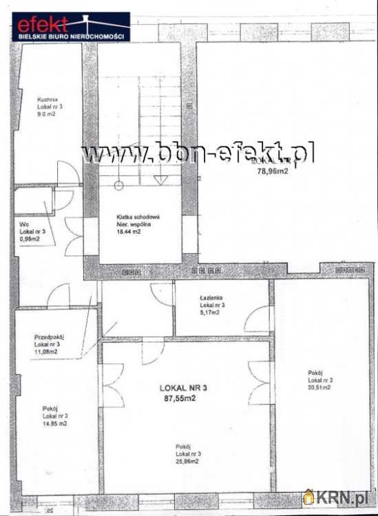 Mieszkanie  na sprzedaż, 3 pokojowe, Bielsko-Biała, Biała Śródmieście, ul. 