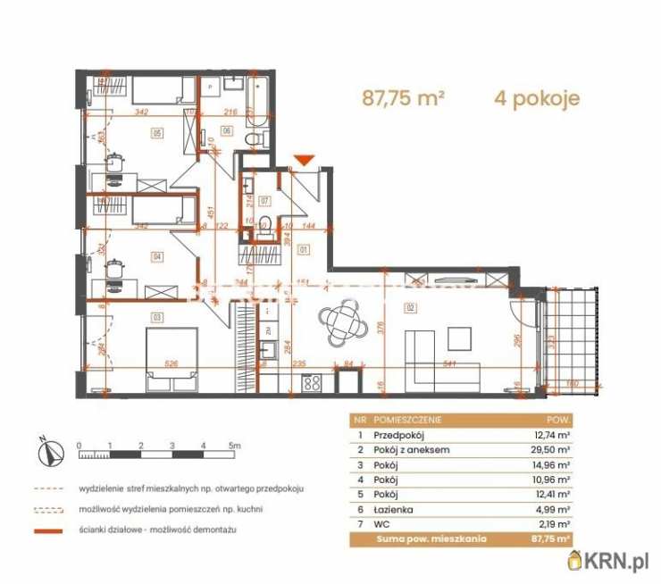 Katowice, ul. Ceglana, Mieszkanie  na sprzedaż, 4 pokojowe