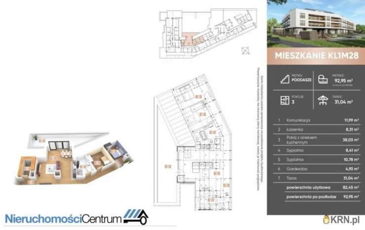 Mieszkanie  na sprzedaż, 3 pokojowe, Skawina, ul. 