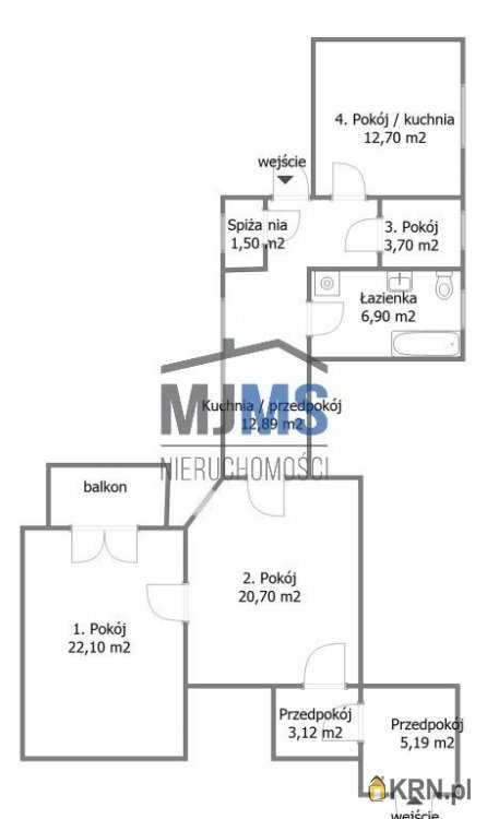 4 pokojowe, Gdańsk, Śródmieście, ul. Gdyńskich Kosynierów, Mieszkanie  na sprzedaż