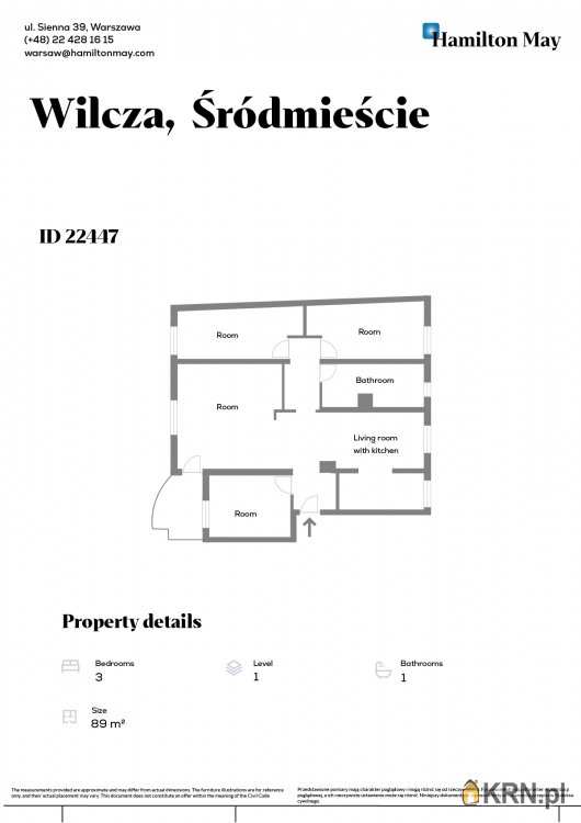 4 pokojowe, Warszawa, ul. , Mieszkanie  na sprzedaż