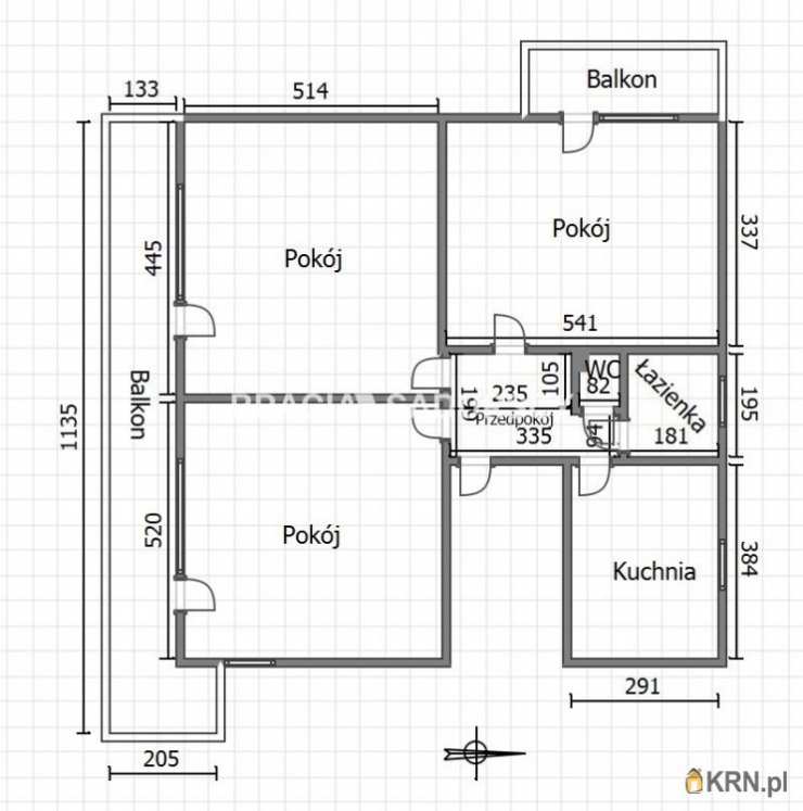 Kraków, Łagiewniki/Borek Fałęcki, ul. Lechicka, 3 pokojowe, Mieszkanie  do wynajęcia