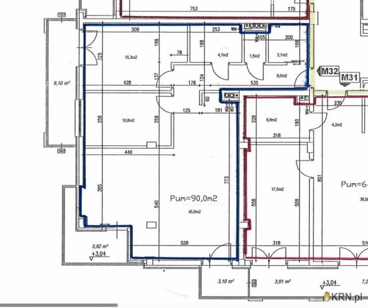 Kraków, Grzegórzki, ul. , Mieszkanie  na sprzedaż, 3 pokojowe