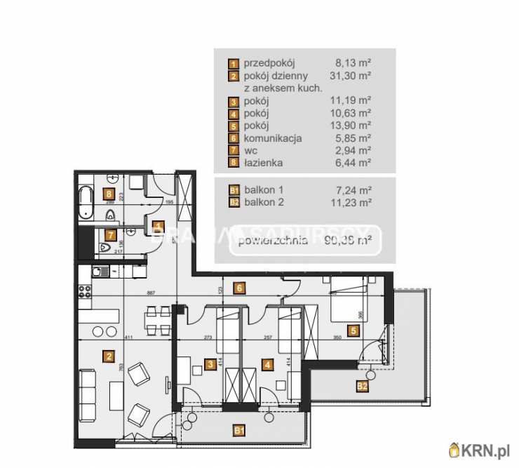 Bracia Sadurscy Oddział BS2 Rynek Pierwotny, Mieszkanie  na sprzedaż, Kraków, Dębniki, ul. dr. J. Babińskiego