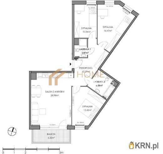 4 pokojowe, Gdańsk, Letnica, ul. Sucha, Mieszkanie  na sprzedaż