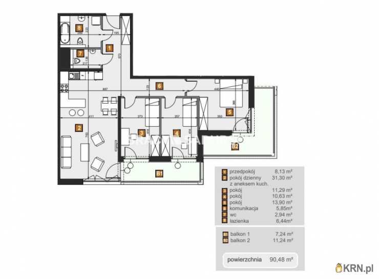 Bracia Sadurscy Oddział BS2 Rynek Pierwotny, Mieszkanie  na sprzedaż, Kraków, Dębniki, ul. dr. J. Babińskiego