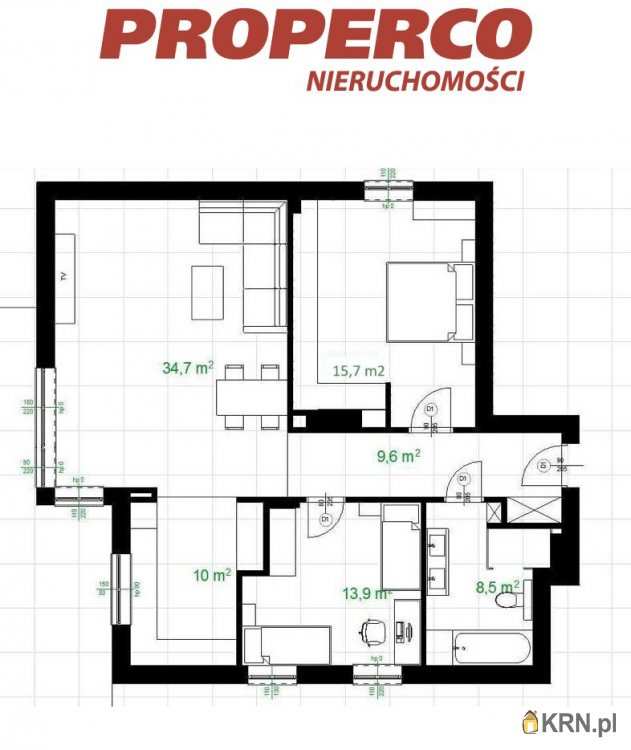 3 pokojowe, Kielce, Pod Telegrafem, ul. J. Karskiego, Mieszkanie  na sprzedaż
