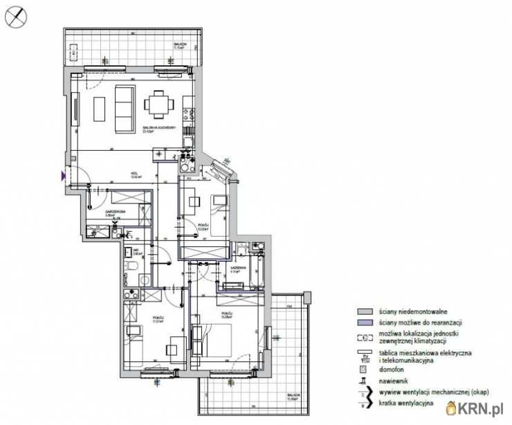 Mieszkanie  na sprzedaż, Warszawa, Mokotów/Służewiec, ul. Bokserska, 4 pokojowe