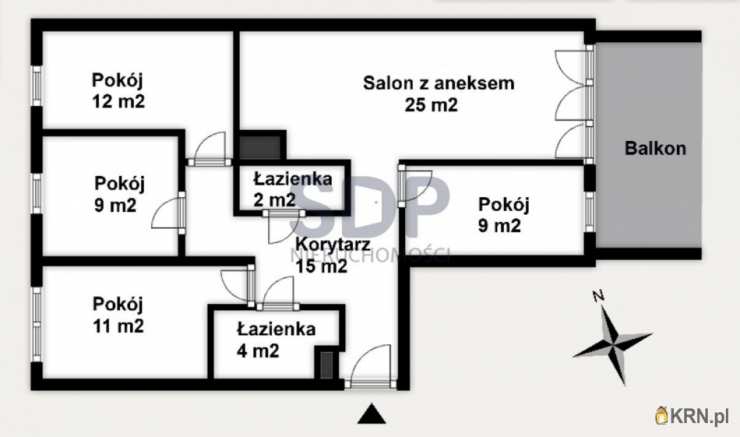 Mieszkanie  na sprzedaż, 5 pokojowe, Wrocław, Krzyki/Klecina, ul. Przyjaźni