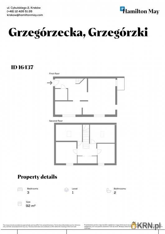 Mieszkanie  na sprzedaż, , Kraków, Grzegórzki, ul. Grzegórzecka