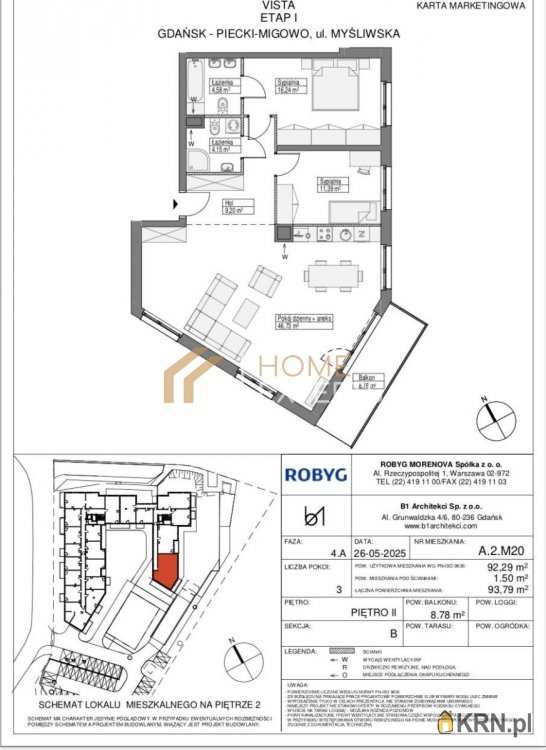 3 pokojowe, Gdańsk, Piecki-Migowo, ul. Myśliwska, Mieszkanie  na sprzedaż