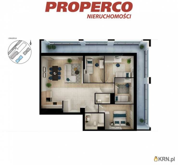 Mieszkanie  na sprzedaż, 5 pokojowe, Kielce, ul. Solidarności