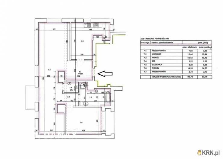 3 pokojowe, Kraków, Podgórze/Płaszów, ul. Myśliwska, Mieszkanie  na sprzedaż