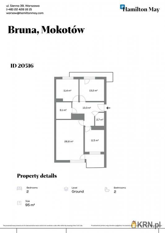 Mieszkanie  do wynajęcia, , Warszawa, ul. 