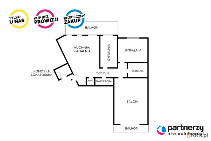 Mieszkanie  na sprzedaż, Kartuzy, ul. Mściwoja II, 4 pokojowe