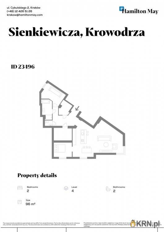 Mieszkanie  na sprzedaż, , Kraków, Krowodrza, ul. H. Sienkiewicza