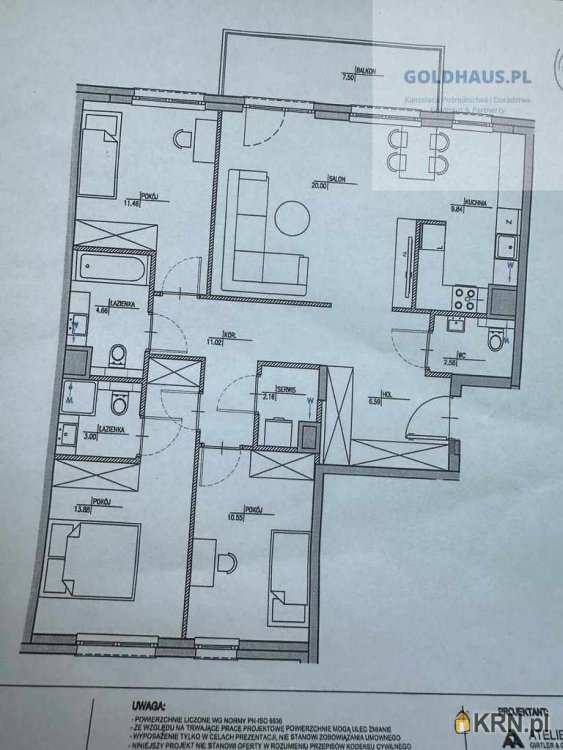 4 pokojowe, Warszawa, Wilanów, ul. , Mieszkanie  na sprzedaż