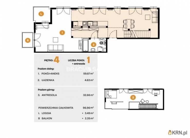 Kraków, Bronowice, ul. Na Błonie, Mieszkanie  na sprzedaż, 3 pokojowe