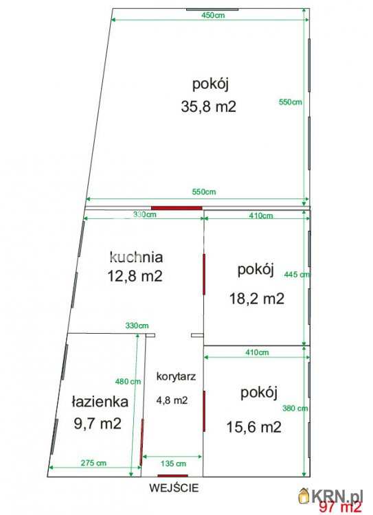 3 pokojowe, Mieszkanie  do wynajęcia, Gdańsk, Śródmieście, ul. Zaroślak
