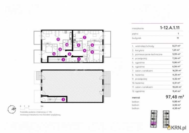 5 pokojowe, Wrocław, Krzyki, ul. Konduktorska, Mieszkanie  na sprzedaż