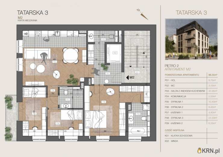Mieszkanie  na sprzedaż, Kraków, Zwierzyniec, ul. Tatarska, 4 pokojowe